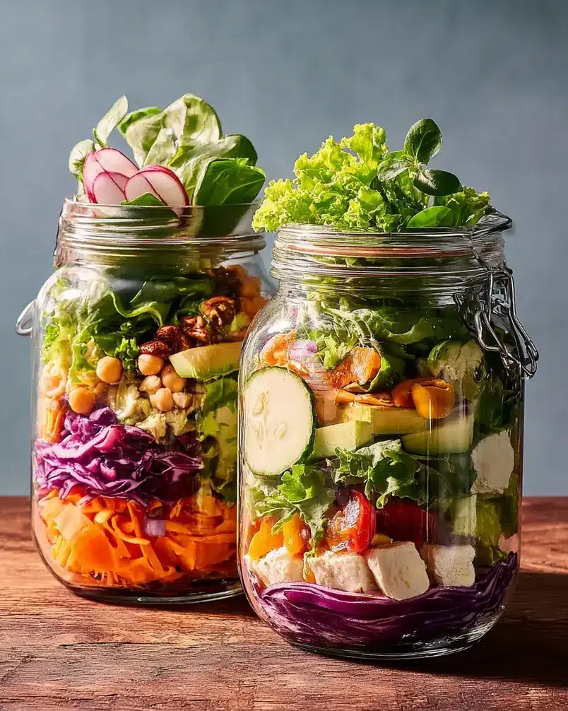 High-Protein Mason Jar Salad Formula