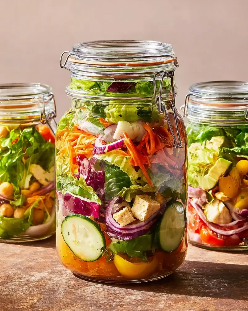 High-Protein Mason Jar Salad Formula 3 Ingredients used to cook the recipe