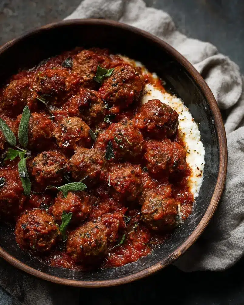 Ottolenghi’s Ricotta and Oregano Meatballs 2 Recipe preparation image showing the ingredients being prepared for Ottolenghi's Ricotta and Oregano Meatballs