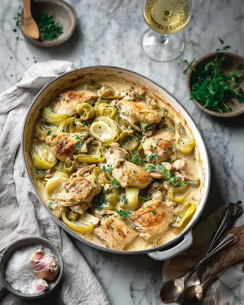 The Best Chicken and Leek Casserole